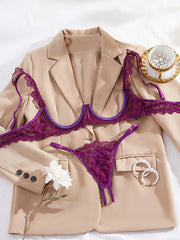 Women's Lingerie Set with Cupless Bra and Panty, Comfortable, Sexy