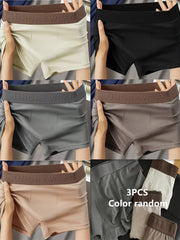 Men's Cotton Briefs Pack of 3 Breathable Comfortable Teen Low Rise Elastic Waistband