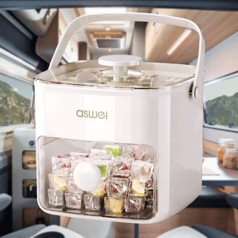 Manual Ice Maker - Dual Layer, Produces 48 Ice Cubes, Large Capacity