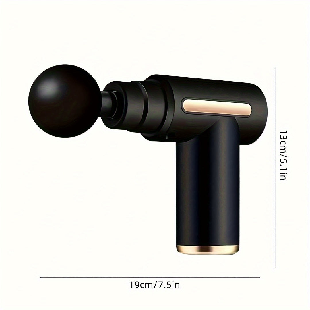 Sportchilar va fitnes ixlosmandlari uchun 4 ta massaj boshliqi bilan quvvatlanadigan qo'l bilan ishlatiladigan zarba massaj qiluvchi.