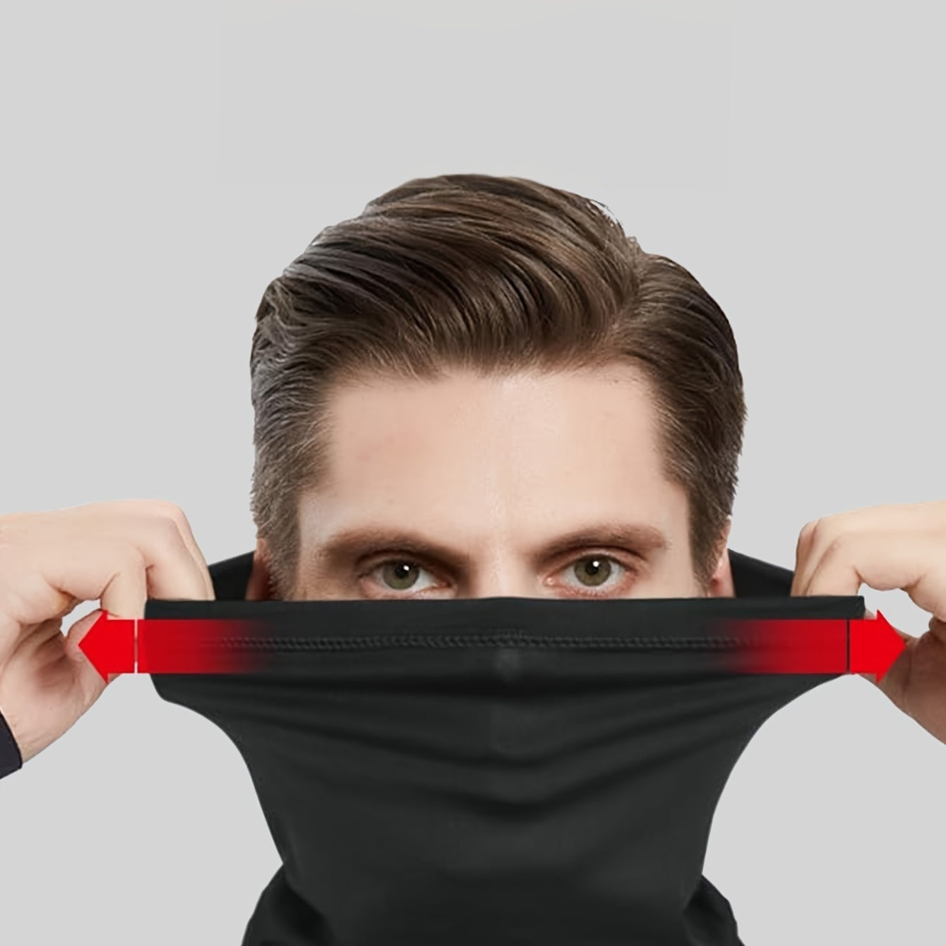 Unisex Breathable Mesh Motorcycle Half Mask Bandana Headscarf for Outdoor Sports