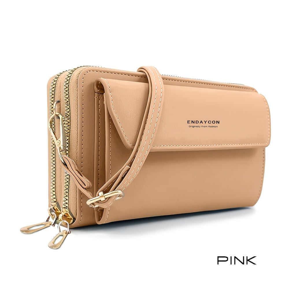 Zamonaviy va ko'p funksiyali ayollar uchun telefon sumkasi, katta sig'imli, ochiq havoda faoliyatlar uchun xochdan osilgan dizayn.