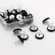 Pack of 20 Linen Covered Button Twist Pins for Upholstery and Home Decor