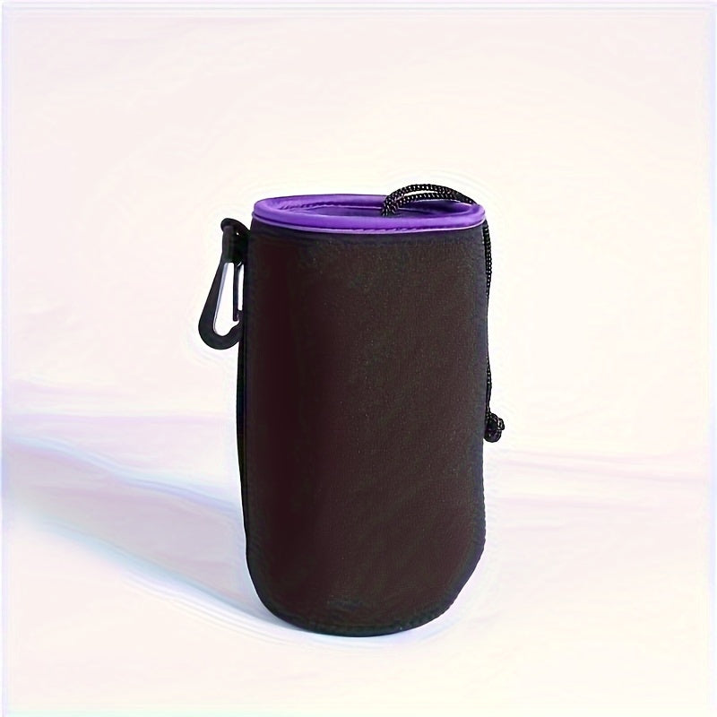 Waterproof Camera Lens Case Set with Large SLR Lens Tube and Suede Storage Pocket