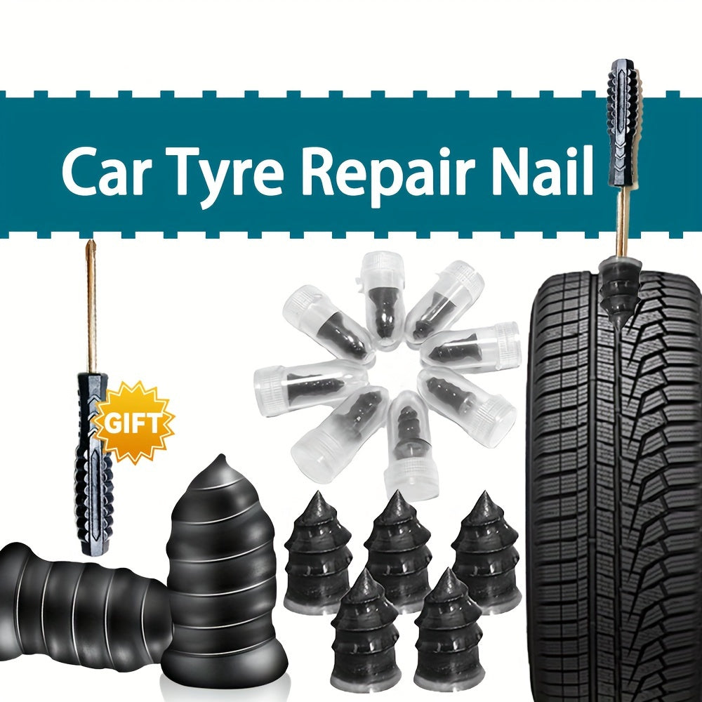 Car Tire Repair Tools Rubber Nails Wheel Repair Screws Kit