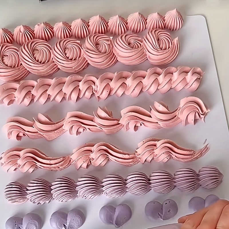 Набор из 8 насадок среднего размера из нержавеющей стали для украшения тортов, кексов, печенья и многого другого - высококачественные инструменты для выпечки, изготовленные из пищевых материалов