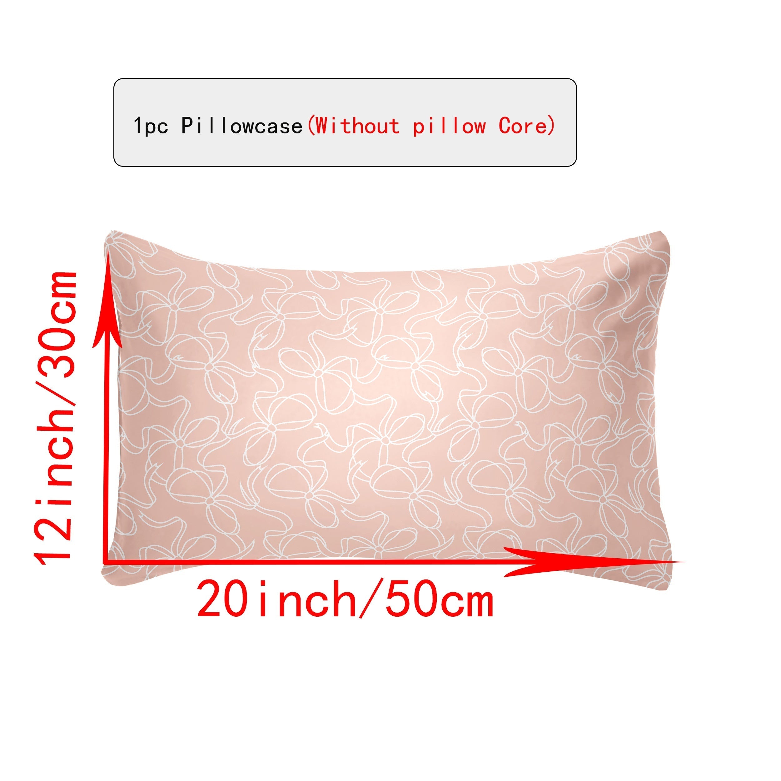 Breathable Polyester Throw Pillow Covers in White, Cream, Brown, Gray 30x50cm