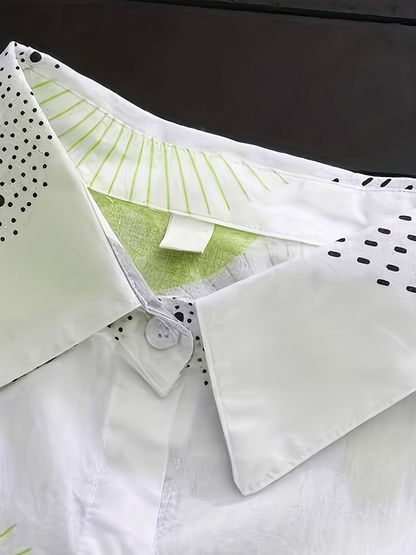 Plus Size Women's Geometric Print Blouse Lightweight Button-Up Shirt