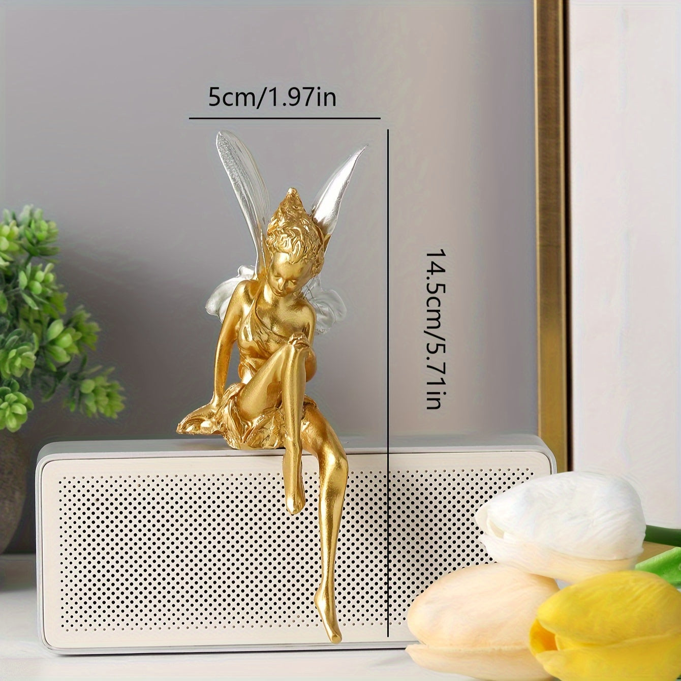 Resin Fairy Desktop Ornament for Home Decor Small Figurine