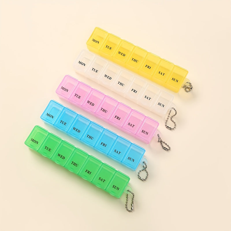 7 кунлик таблетка ташкилотчиси портатив шиша бўлак ҳафтадаги дорилар учун намликка қарши