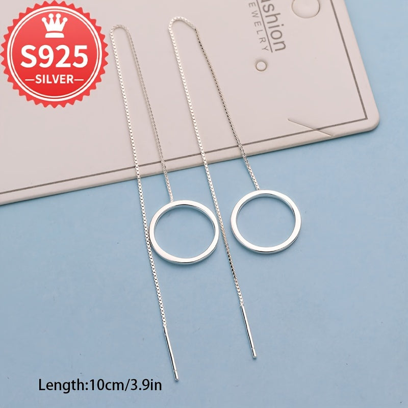 Hypoallergenic Long Tassel Circle Earthread Earrings for All Occasions
