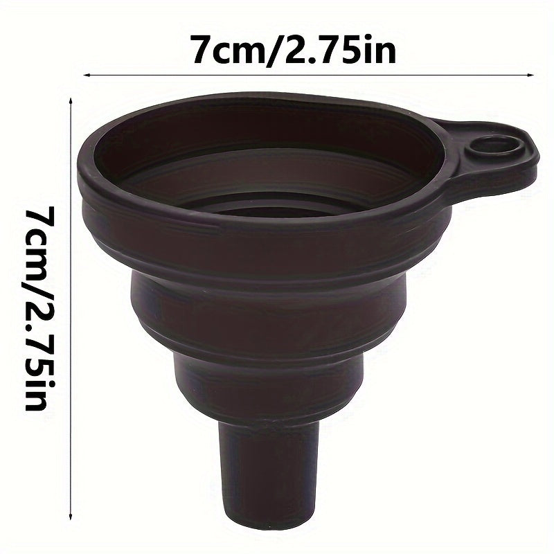 Универсальная силиконовая жидкая воронка с телескопической длинной горловиной для замены масла