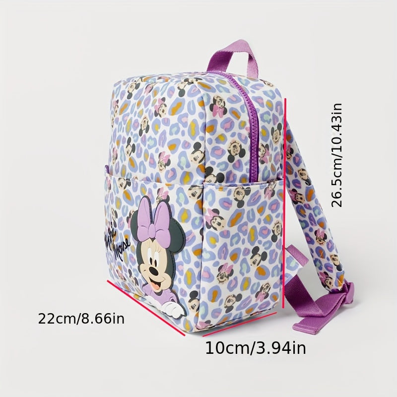 Ayollar uchun ko‘p funksiyali sumka, yengil, hayvonot bosma, naylon, zip yopilishi, sozlanadigan kamarlar, binafsha va qora