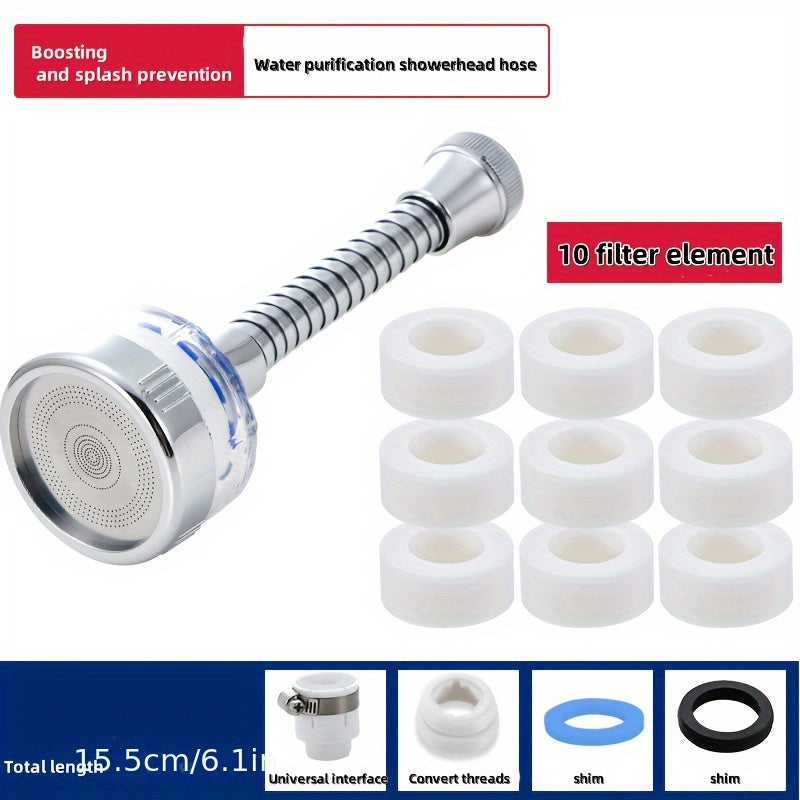 Faucet Extender with Splash Guard and Water Purifier for Kitchen and Dining