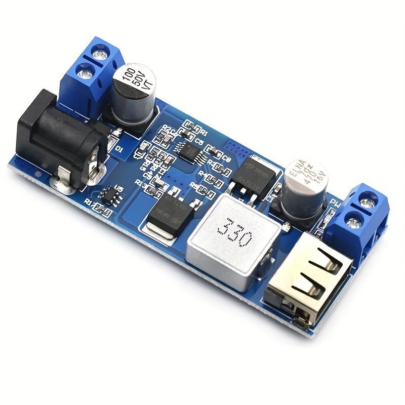 2pcs DC-DC Buck Converter 24V/12V to 5V 5A Power Supply Module for USB Charging