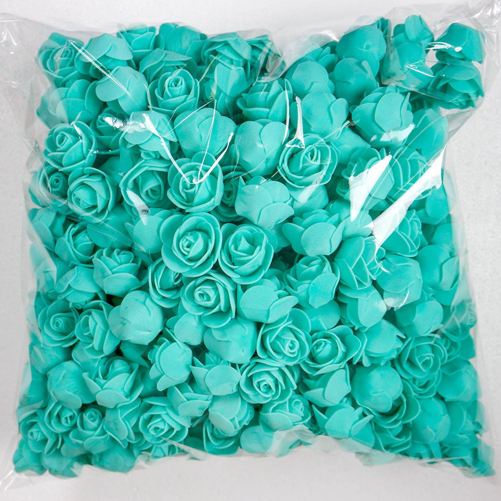 Artificial Foam Rose Flowers for Weddings Home Decor Scrapbooking Valentine's Day Gifts 50 Pack