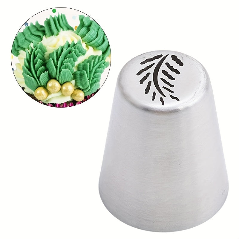 Set of 4 Stainless Steel Icing Piping Nozzles for Cake Decoration and Festive Baking