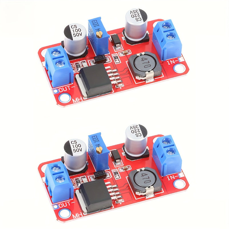 Batareya/Quyosh energiyasini zaryadlash uchun yuqori samarali 5A DC-DC kuchaytiruvchi modul, 3-35V dan 5-35V gacha, fuse va mis terminal bilan