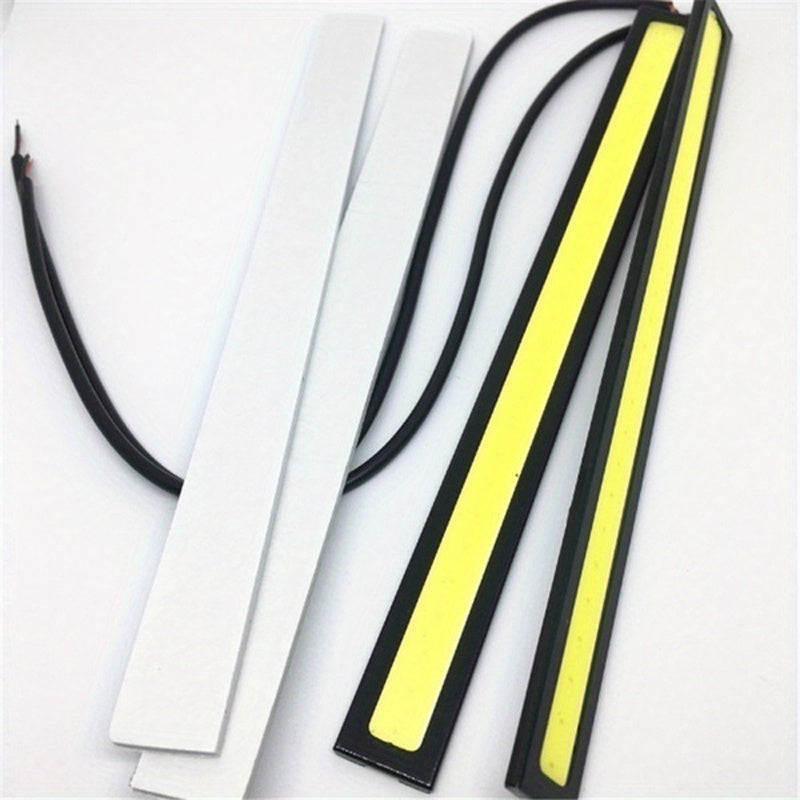 2/4шт 17см водонепроницаемый COB LED лента для автомобиля дневные ходовые огни противотуманный фонарь фара