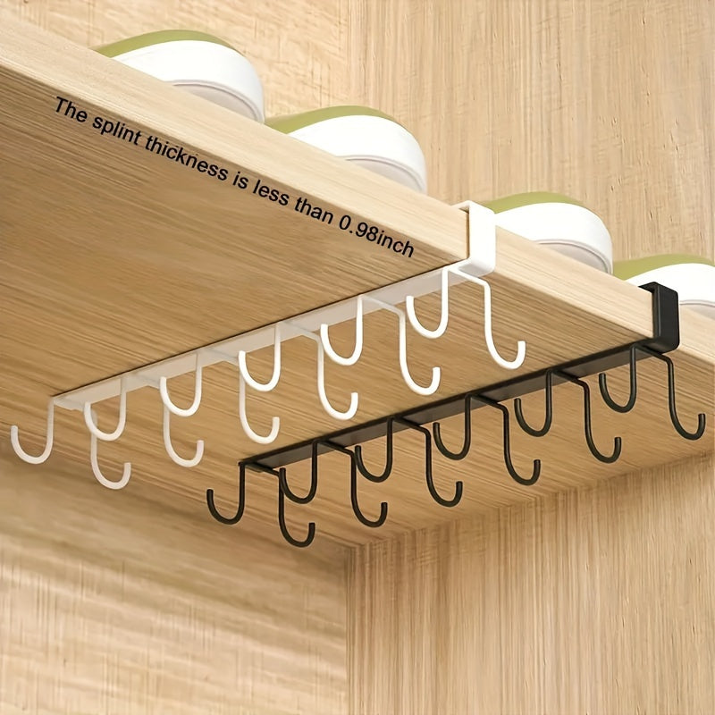 Ushbu qulay Space-Saving Under Cabinet Storage Rack bilan oshxona, yotoq xonasi, hammom yoki ofisingizni tartibga soling, u 12 ta g'isht bilan ta'minlangan. Bu rakni osongina o'rnatib, stakanlar, quloqchinlar, sochiq va boshqalarni saqlash mumkin.