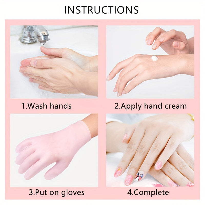 Silicone Gloves and Socks Unscented Moisturizing Hand and Foot Care Set