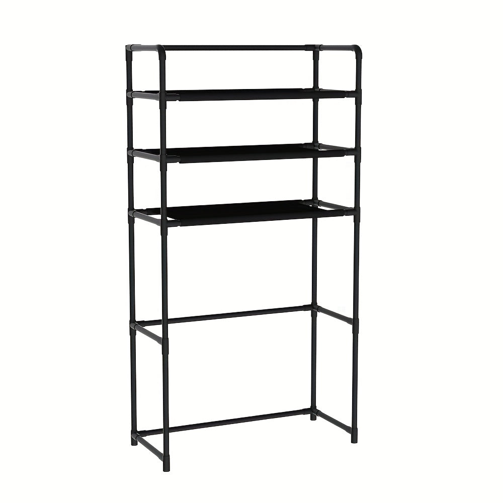 Metal and Plastic Laundry Shelf for Washing Machines and Bathroom Storage
