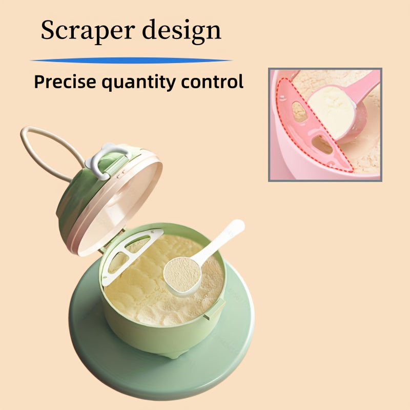 Food Storage Container Reusable PP Material Spill-Proof Green Apricot 2L