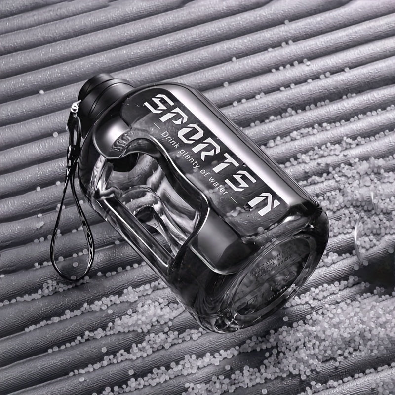 Large 1700ml Sports Water Bottle with Straw Durable PC Material for Gym Travel Camping