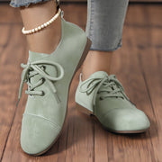 Women's Olive Green Mary Jane Flats Casual Comfortable All-Season Shoes