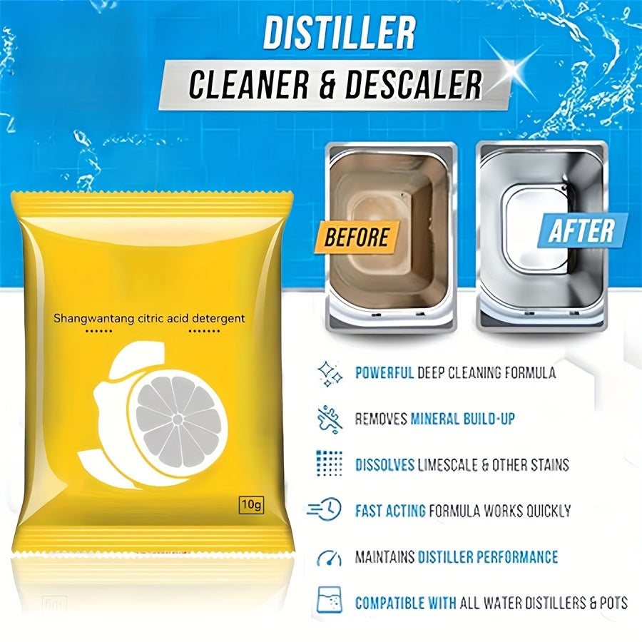 Paquete de 120 unidades de polvo limpiador de acero inoxidable de 10g, desengrasante de uso intensivo, no tóxico