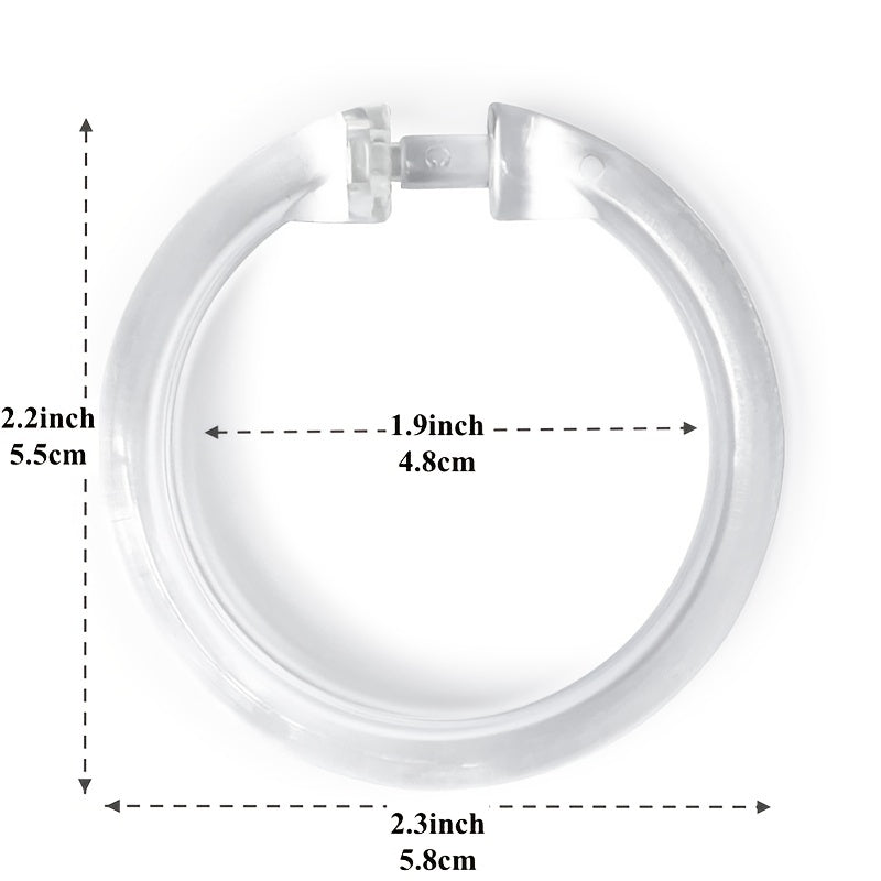 12 Premium Plastic O-Shaped Shower Curtain Rings for Bathroom Use