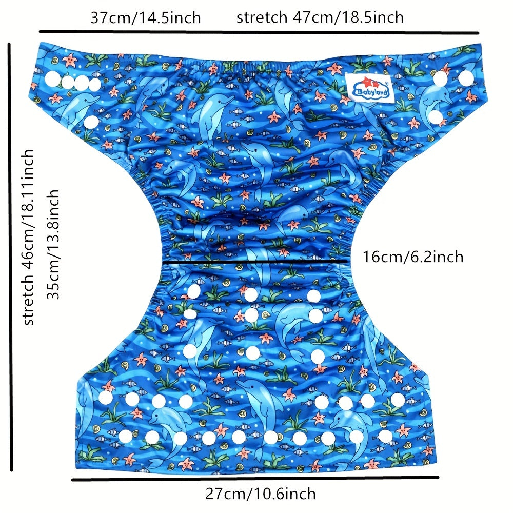 Baby Cloth Diapers Microfleece Reusable with Snap Closure for Newborn to Toddler