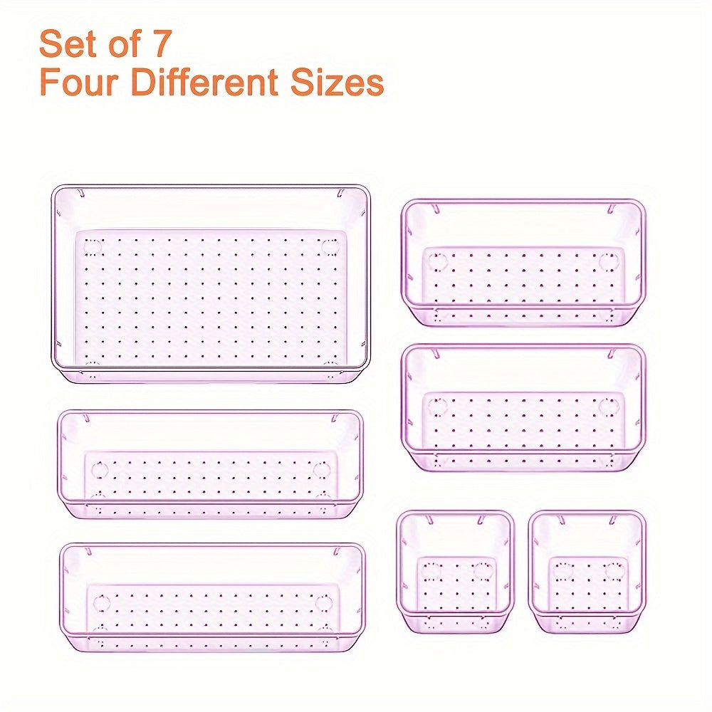 25pcs Multi-Functional Plastic Storage Box with Dividers for Organization