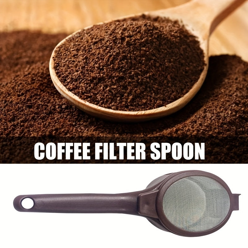 Reusable Coffee Filter Spoon Stainless Steel Teas Powder Filter for Coffee Brewing