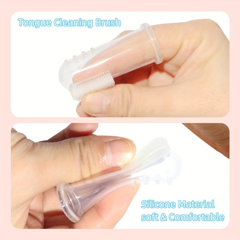 8-Piece Medical Care and Beauty Kit for Children Pink Blue Safety Nose and Tongue Cleaners