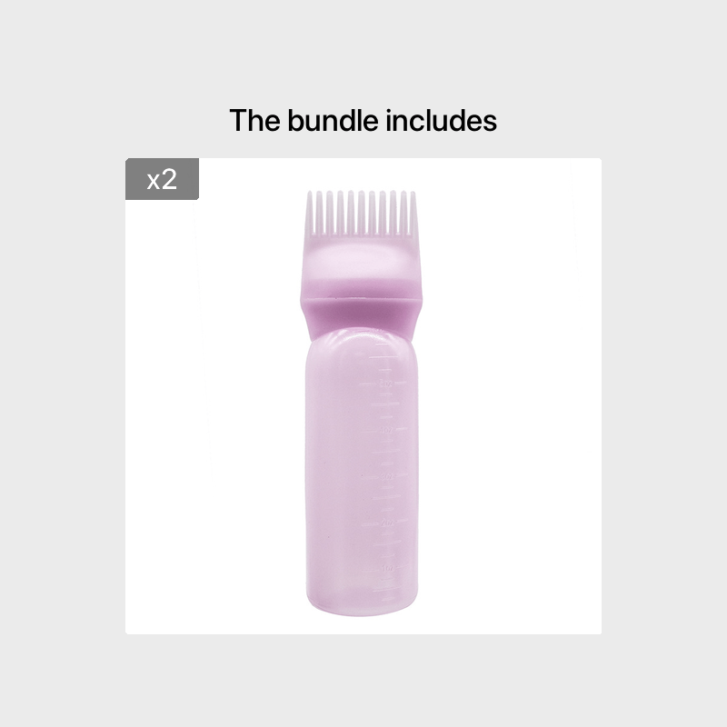 Soch bo'yash va yuvish uchun plastmassa quruq tozalash shishasi, qalinlashtirish darajasi bilan