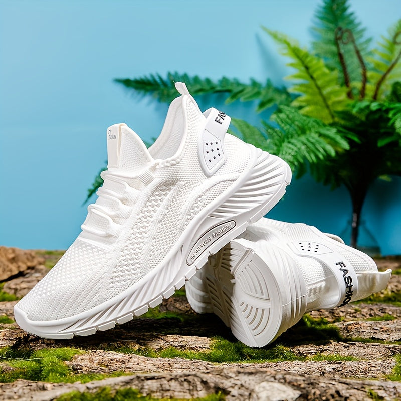 Women's Knitted Lightweight Running Sneakers Breathable Low Top Tennis Shoes