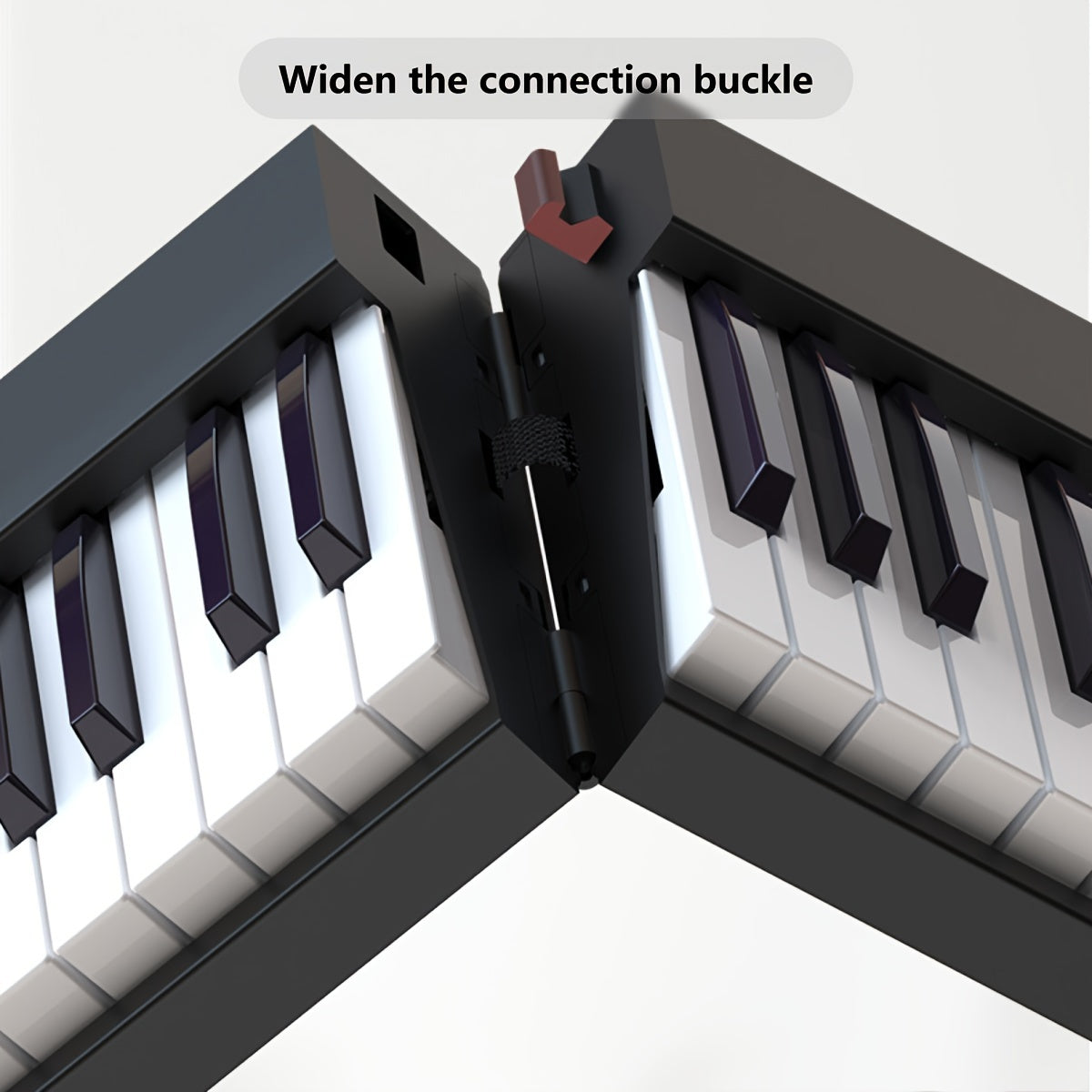 Yangi boshlovchilar uchun 128 ritm, 128 ovoz va LED displey bilan qora 88 kalitli elektron pianino