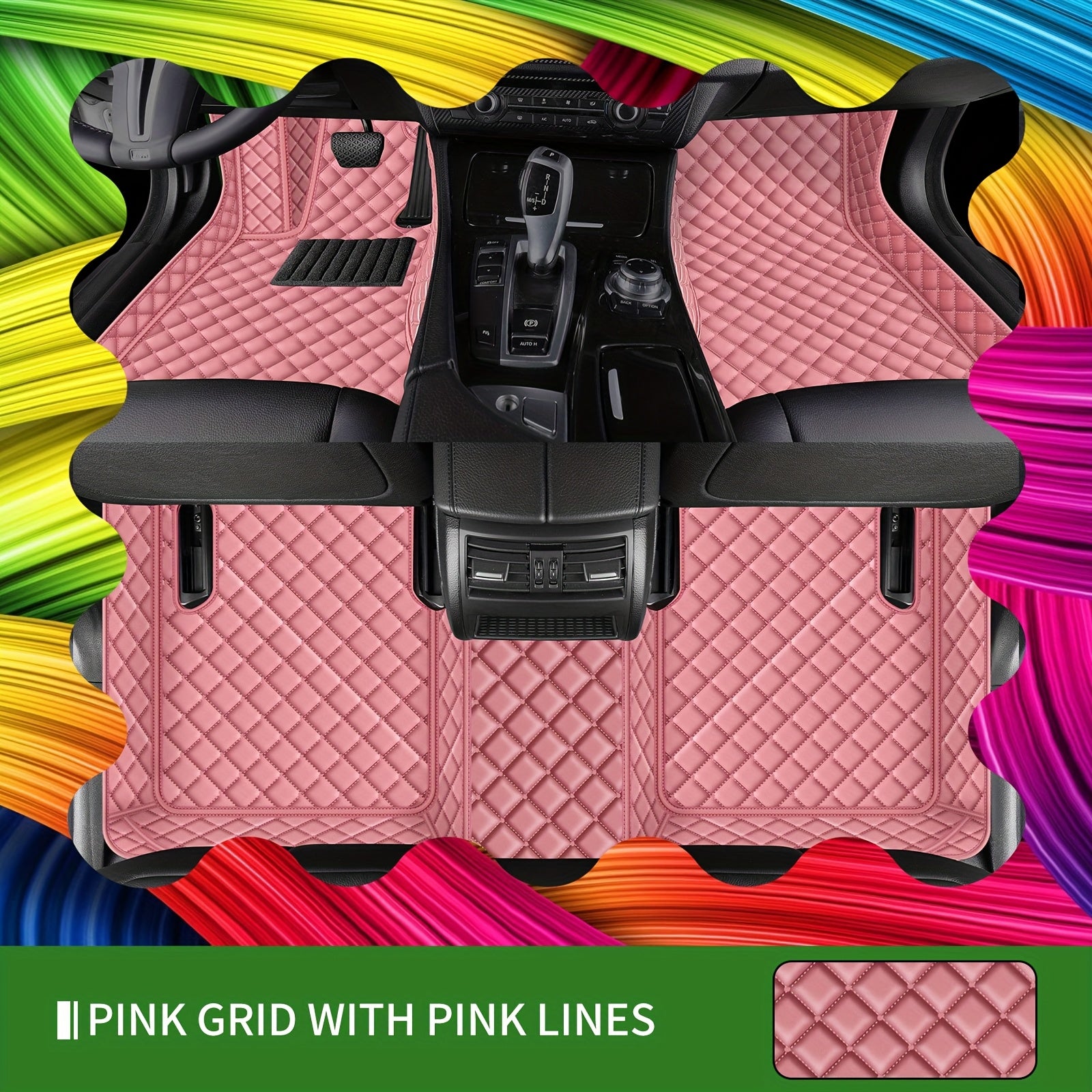 Car Floor Mats Luxury PUPU PU Leather 3-Piece Set for Left-Hand Drive