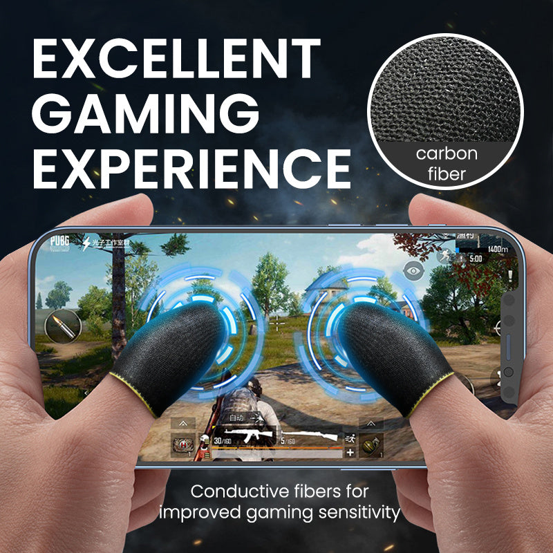 20 Finger Cover Gaming Controller Gloves for PUBG Sweat-Proof Non-Scratch Touch Screen Thumb Sleeves