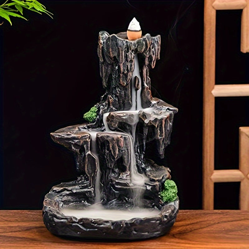 Waterfall Incense Holder for Home Decor and Meditation Yoga Spa Gift