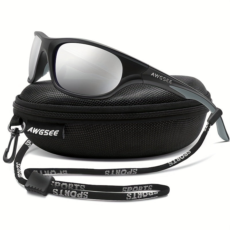 Unbreakable Polarized Sports Sunglasses for Men Cycling Driving Fishing