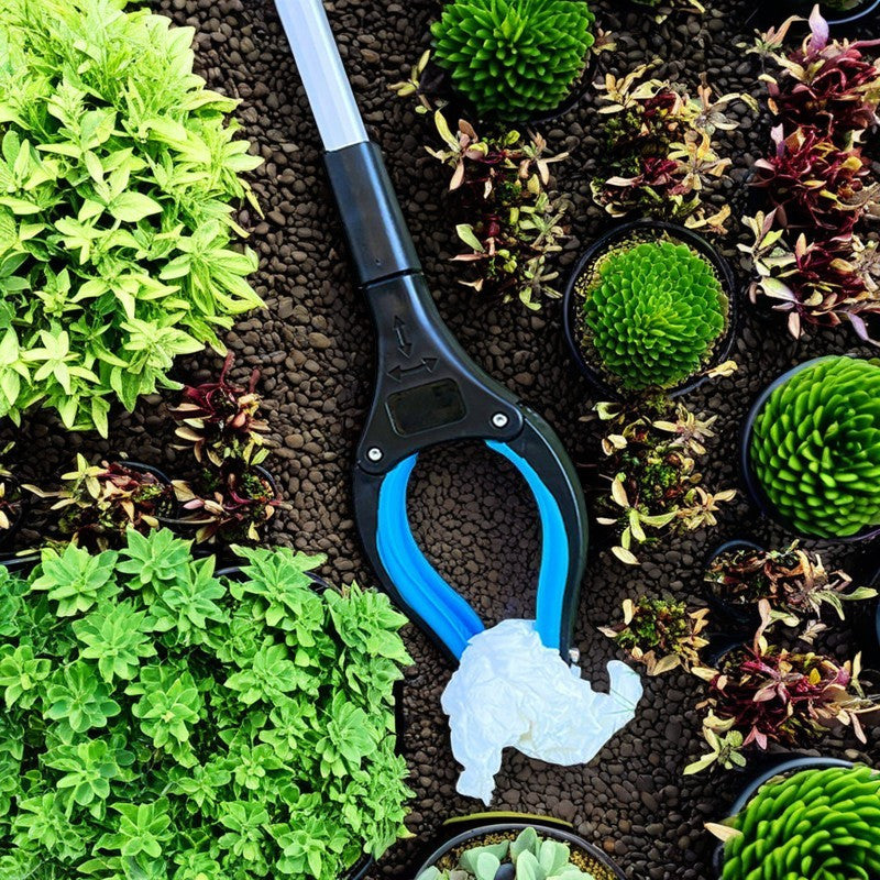 Aluminum Alloy Garbage Clamp with Quick-Release and Long Handle for Waste Management