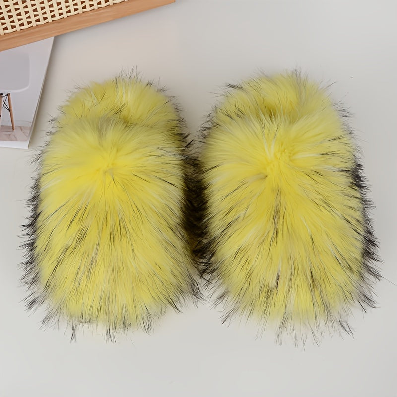 Ayollar uchun mo'rt faux mo'rtli shlyapka bilan qalin shlyapa, yumshoq tag, qulay qishli mo'rtli poyabzal