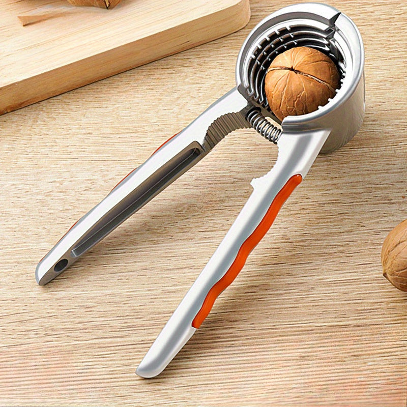 Multi-Functional Zinc Alloy Nutcracker Seafood Sheller Dual Jaw Kitchen Tool