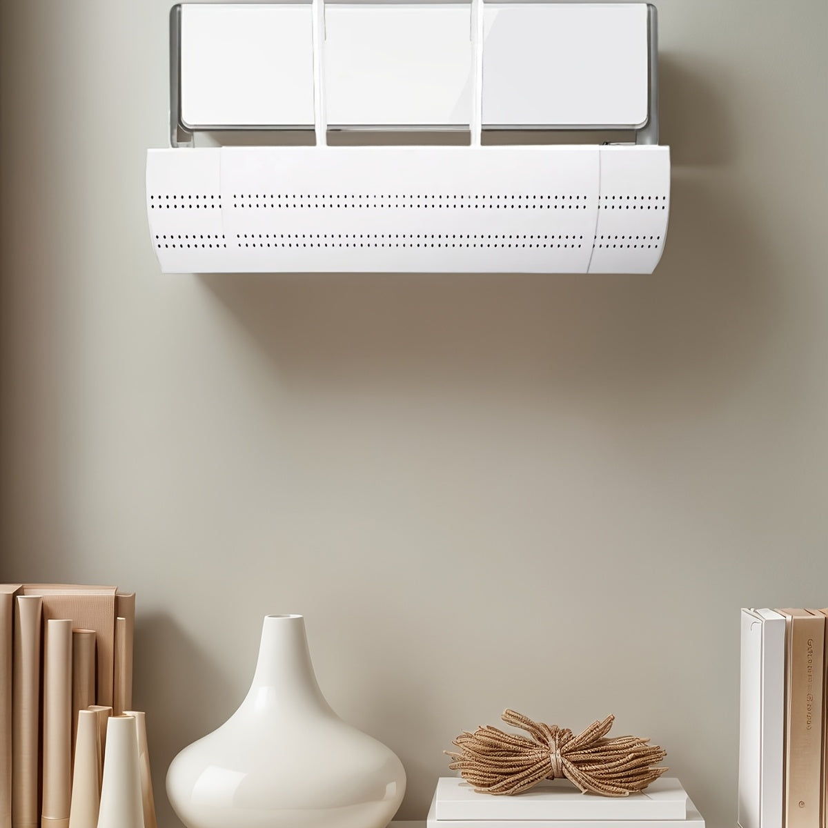 Parabrisas de plástico telescópico para aire acondicionado, tamaño ajustable para comodidad de enfriamiento