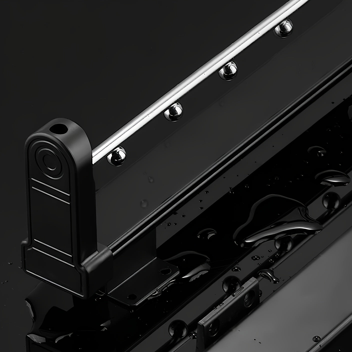 Metal Closet Organizer with Sliding Pants Rack Extendable Storage Drying Rack Hanging Rod Steel Ball Divider Space-Saving