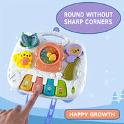 Mesa de juego interactiva para bebés y niños pequeños con música, luces y desarrollo cognitivo