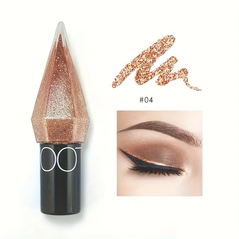 Liquid Eye Liner Glitter Brown Pink Silver Shimmer Makeup Tool