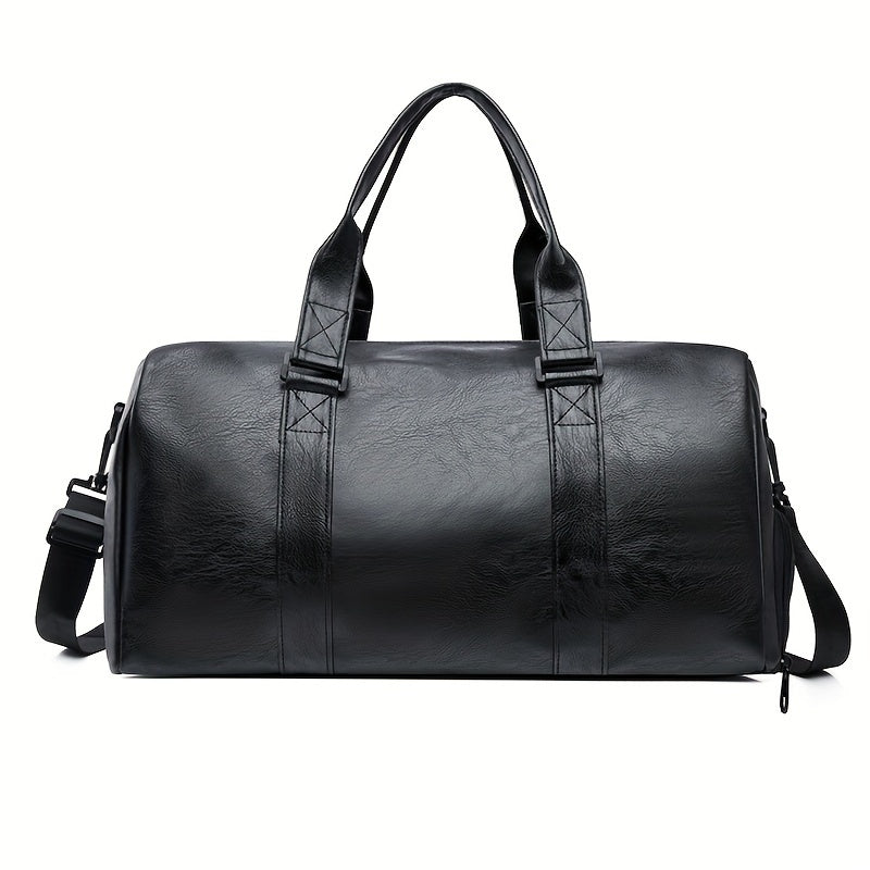 Men's Travel Bag with Adjustable Strap Wet Dry Separation Shoe Compartment